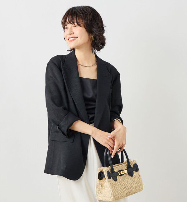 NOLLEY'S sophi「ウォッシャブルリネンライクオーバージャケット」|テーラードジャケット|