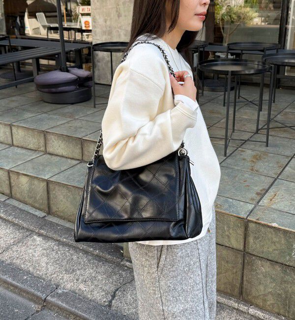 fredy emue「キルト柄チェーンバッグ」|ショルダー・メッセンジャー|