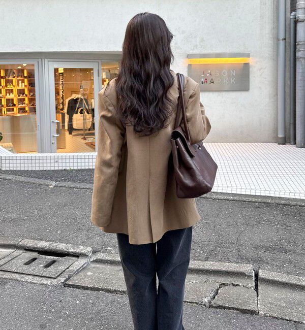 fredy emue「リネン混ラチネオーバージャケット」|テーラードジャケット|