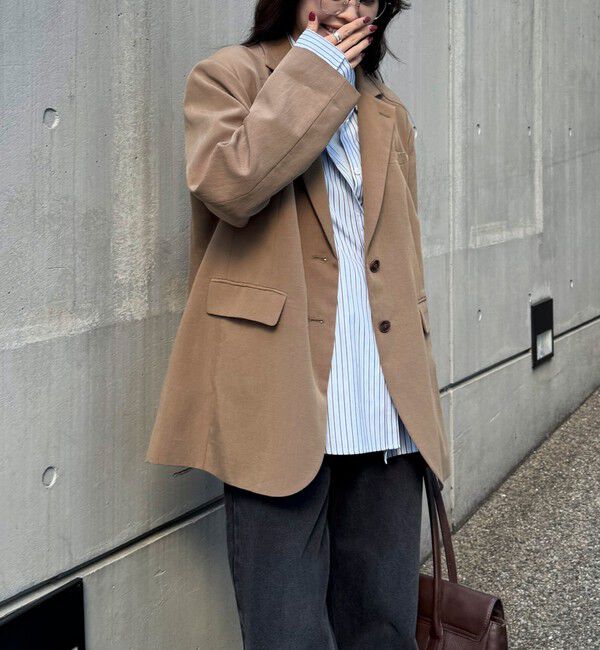 fredy emue「リネン混ラチネオーバージャケット」|テーラードジャケット|