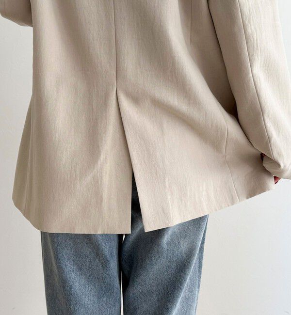 fredy emue「リネン混ラチネオーバージャケット」|テーラードジャケット|