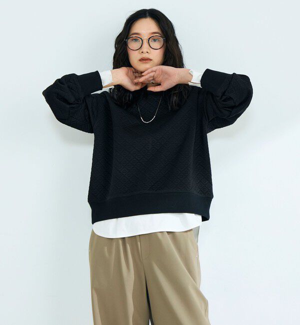 fredy emue「ハートキルトスウェットプルオーバー」|Tシャツ・カットソー|