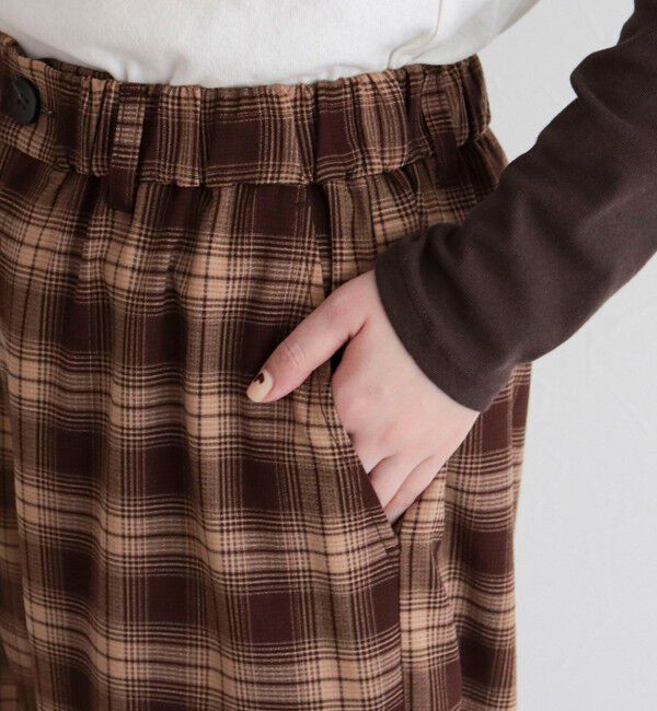 fredy emue「チェック柄ワイドパンツ」|その他|