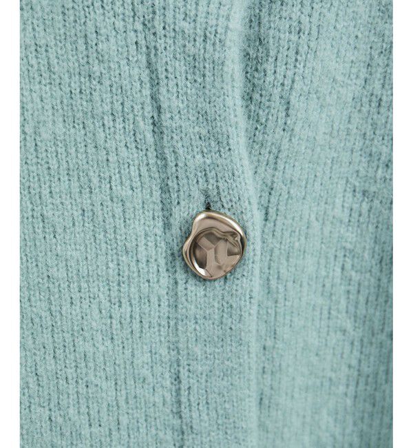 SALON adam et rope'「【WEB限定】2WAYニュアンスメタルボタンシャギークルーカーディガン 2」|カーディガン|