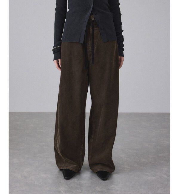 ADAM ET ROPE'「【新色追加】ガーメントダイコーデュロイパンツ」|チノ|