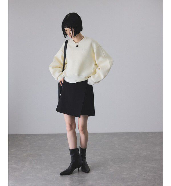 ADAM ET ROPE'「ポインテッドトゥストレッチブーツ」|ロングブーツ|