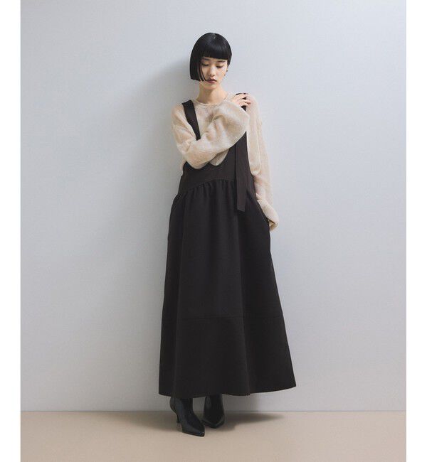 ADAM ET ROPE'「ポインテッドトゥストレッチブーツ」|ロングブーツ|