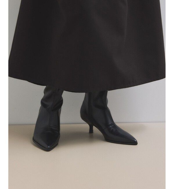ADAM ET ROPE'「ポインテッドトゥストレッチブーツ」|ロングブーツ|
