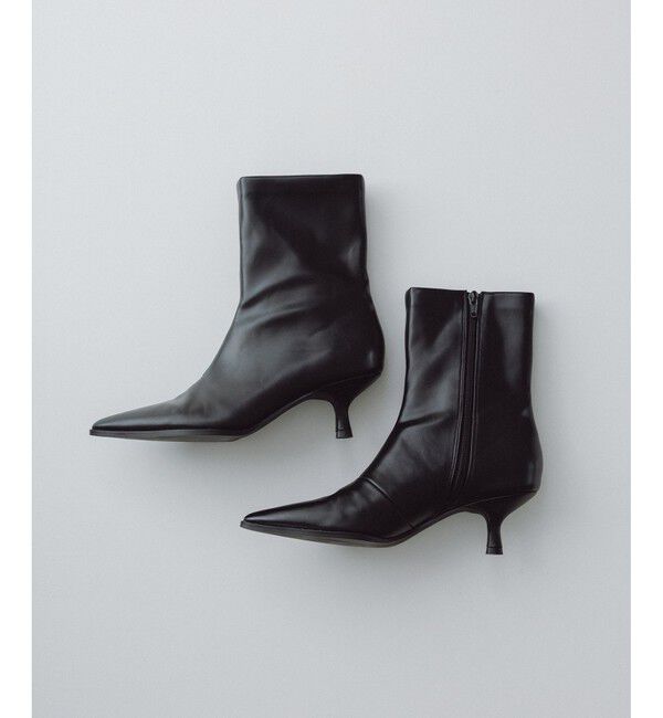 ADAM ET ROPE'「ポインテッドトゥストレッチブーツ」|ロングブーツ|