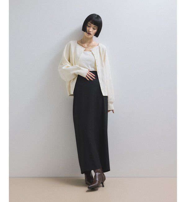 ADAM ET ROPE'「ポインテッドトゥストレッチブーツ」|ロングブーツ|