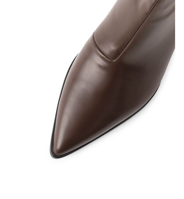 ADAM ET ROPE'「ポインテッドトゥストレッチブーツ」|ロングブーツ|