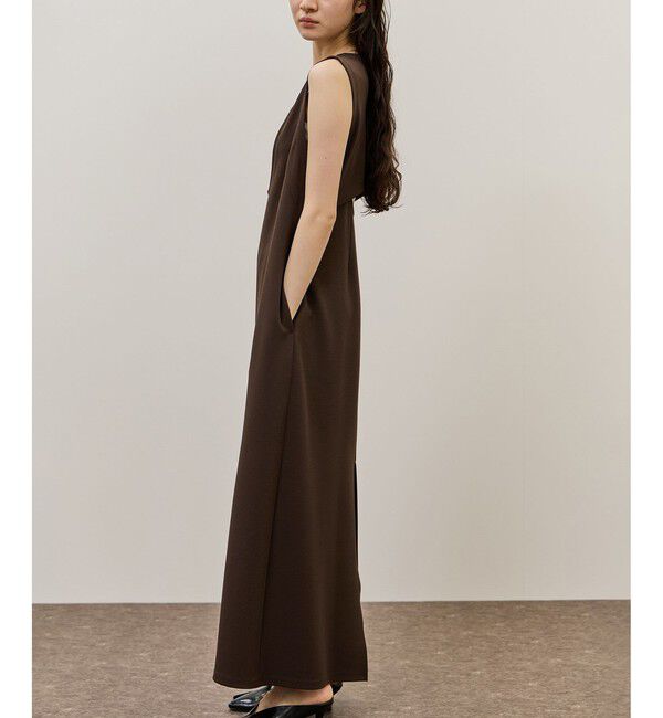 ADAM ET ROPE'「ディープネックカットソーワンピース」|ワンピース|