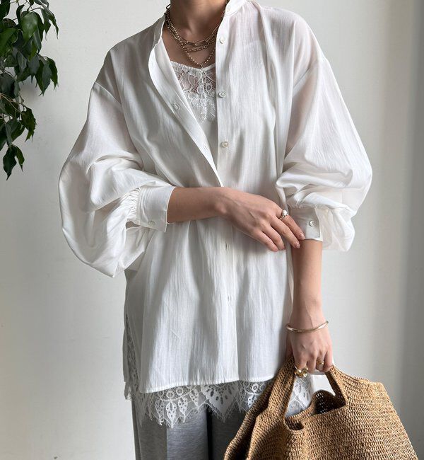  「【WEB限定】ニットベスト&times;シャツセット」|ニット・セーター|