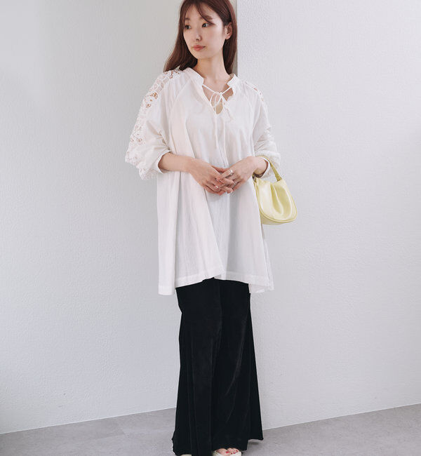 「袖レースチュニック」|チュニック|