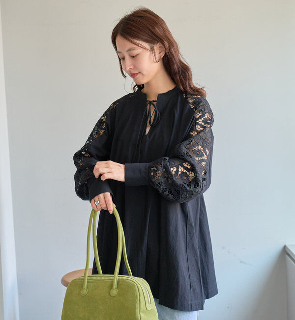  「袖レースチュニック」|チュニック|