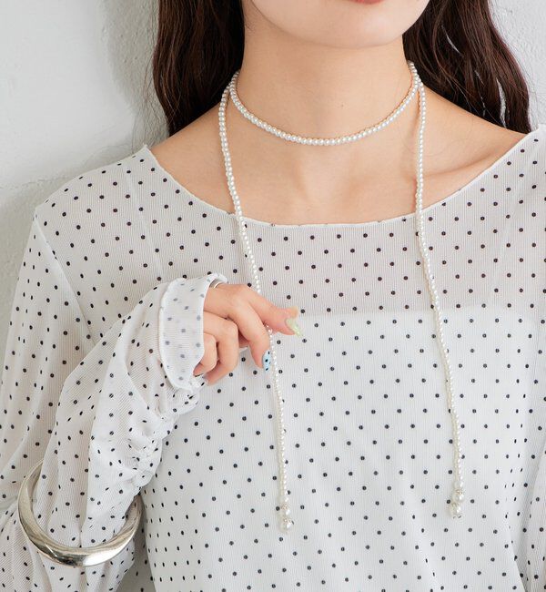  「パールラインチョーカーネックレス」|リング|