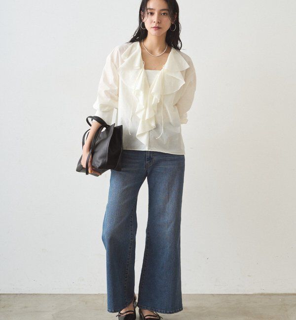  「フリルカラーブラウス」|シャツ・ブラウス|