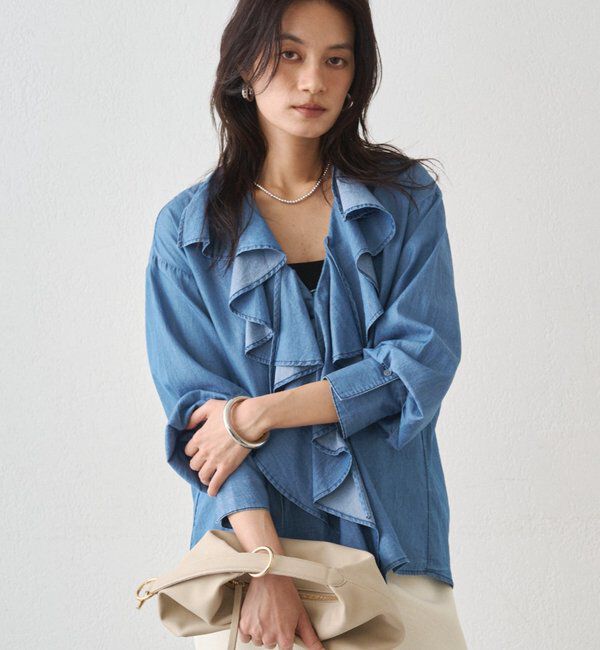  「フリルカラーブラウス」|シャツ・ブラウス|