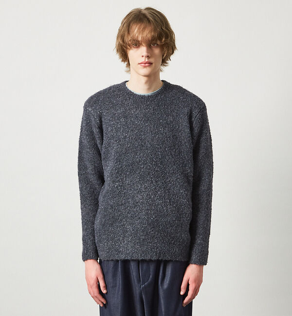 ABAHOUSE「【シャギー調】リングヤーン メランジニット / プルオーバー ニット」|ニット・セーター|