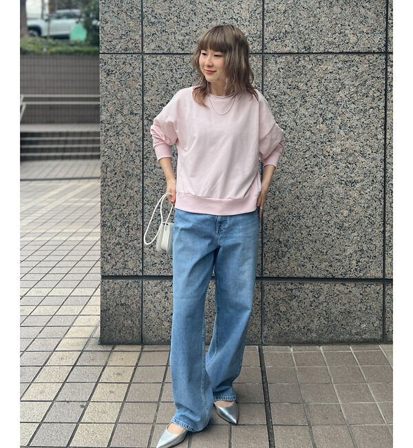 Rouge vif「【MICA&DEAL /マイカアンドディール】ルーズスリーブスウェット」|スウェット・ジャージ|