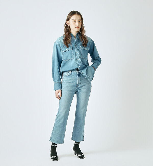 AU BANNISTER「アンクルストラップ スクエアトゥサンダル」|サンダル|