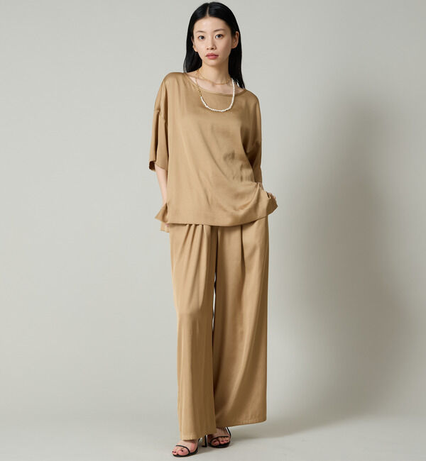 Liesse「サテンTブラウス（セットアップ対応）」|シャツ・ブラウス|