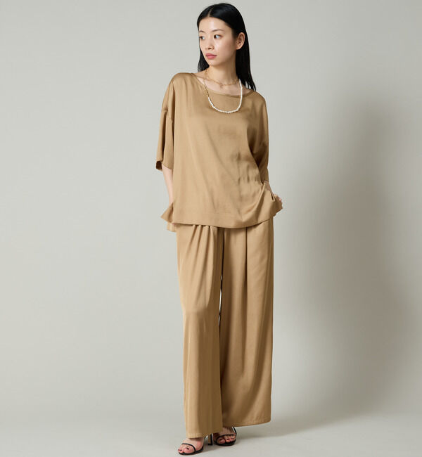 Liesse「サテンTブラウス（セットアップ対応）」|シャツ・ブラウス|