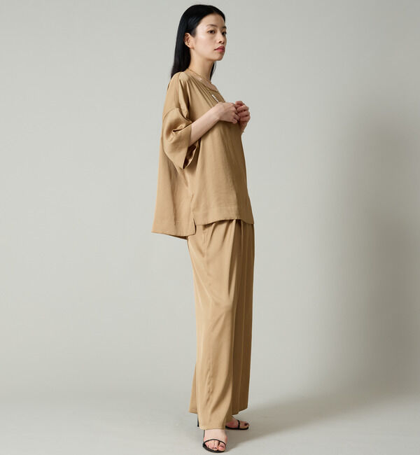 Liesse「サテンTブラウス（セットアップ対応）」|シャツ・ブラウス|