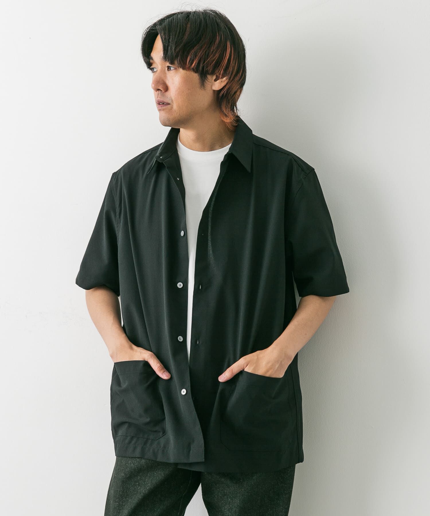 URBAN RESEARCH DOORS「『UR TECH DRYLUXE』『イージーケア/速乾』レギュラーカラーシャツ」|シャツ・ブラウス|
