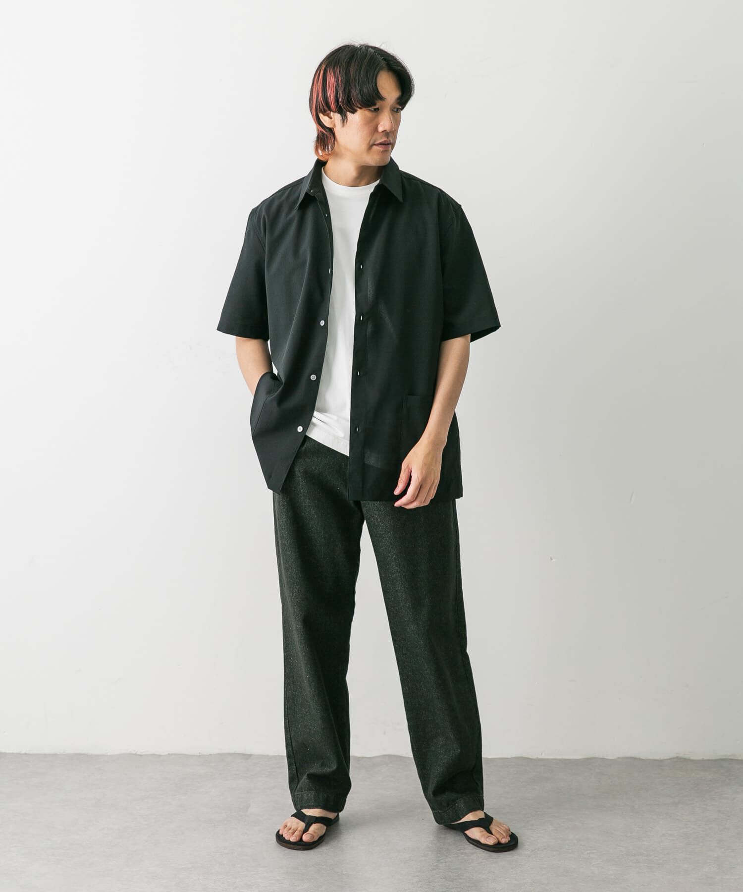 URBAN RESEARCH DOORS「『UR TECH DRYLUXE』『イージーケア/速乾』レギュラーカラーシャツ」|シャツ・ブラウス|