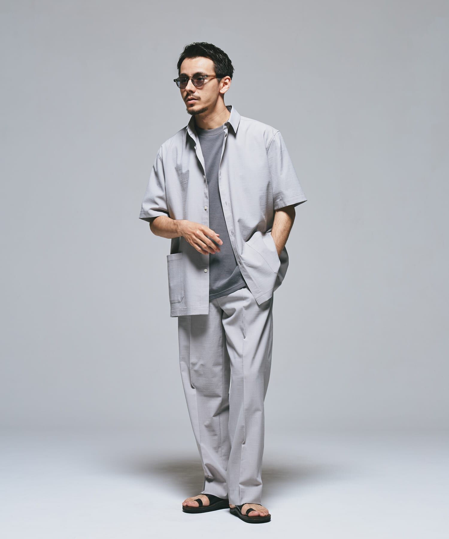 URBAN RESEARCH DOORS「『UR TECH DRYLUXE』『イージーケア/速乾』レギュラーカラーシャツ」|シャツ・ブラウス|