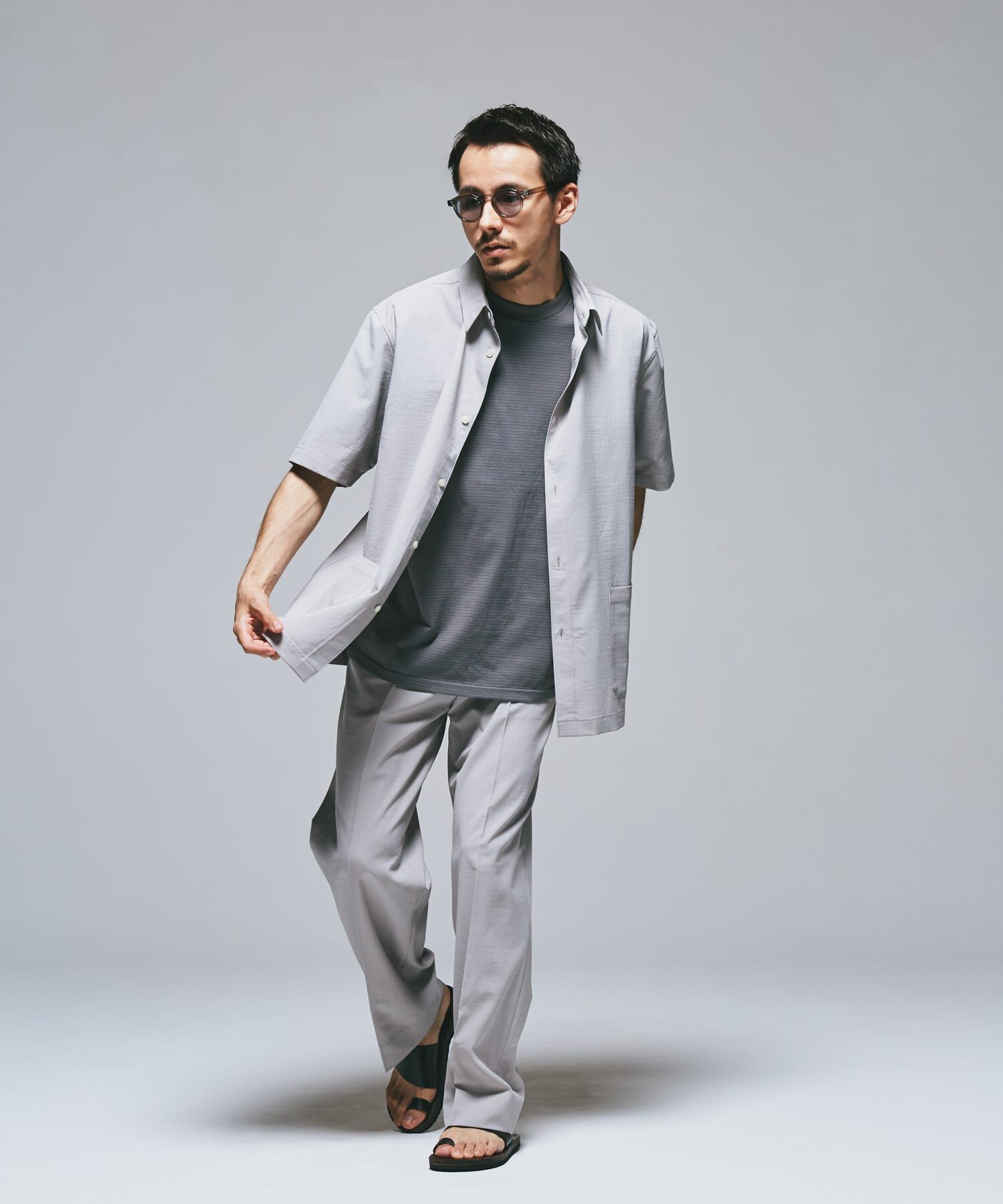 URBAN RESEARCH DOORS「『UR TECH DRYLUXE』『イージーケア/速乾』レギュラーカラーシャツ」|シャツ・ブラウス|