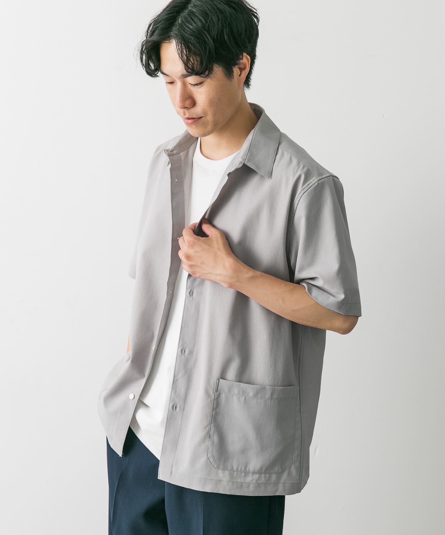 URBAN RESEARCH DOORS「『UR TECH DRYLUXE』『イージーケア/速乾』レギュラーカラーシャツ」|シャツ・ブラウス|