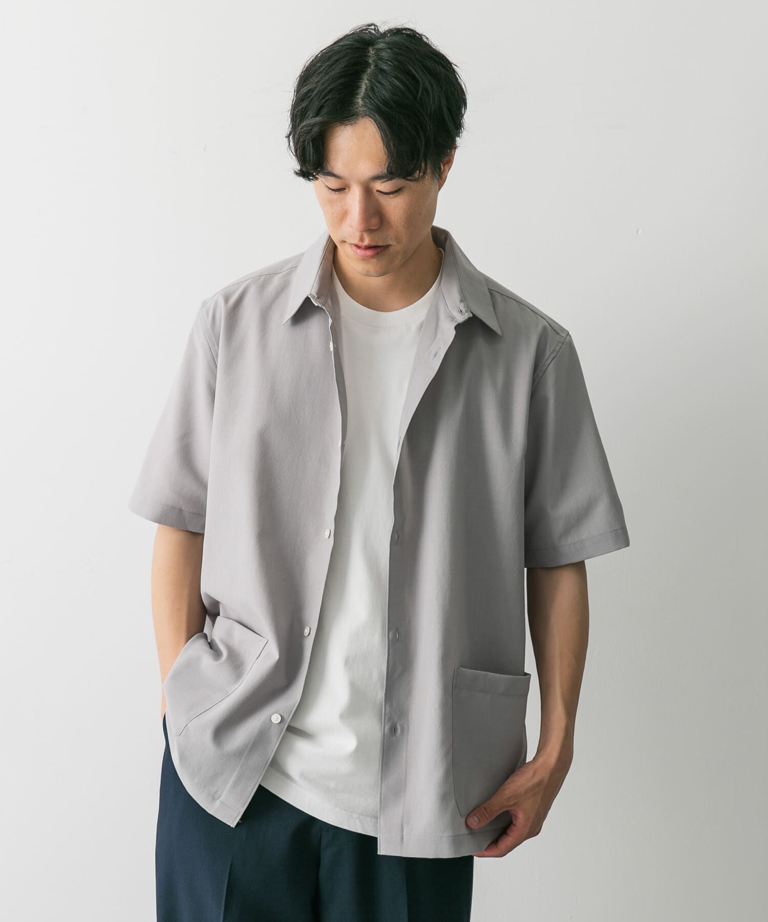 URBAN RESEARCH DOORS「『UR TECH DRYLUXE』『イージーケア/速乾』レギュラーカラーシャツ」|シャツ・ブラウス|