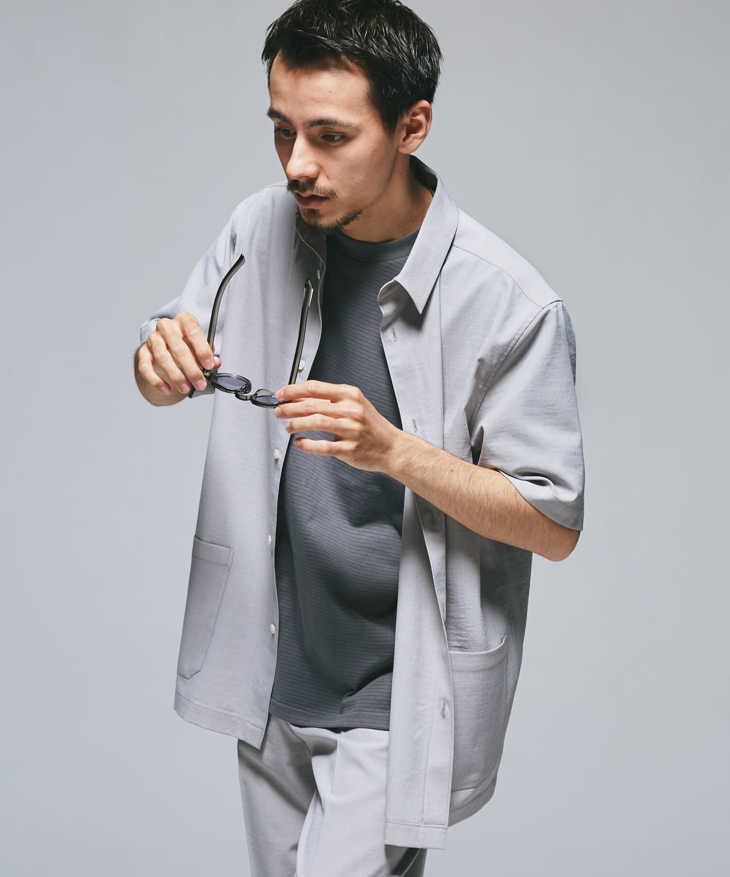 URBAN RESEARCH DOORS「『UR TECH DRYLUXE』『イージーケア/速乾』レギュラーカラーシャツ」|シャツ・ブラウス|