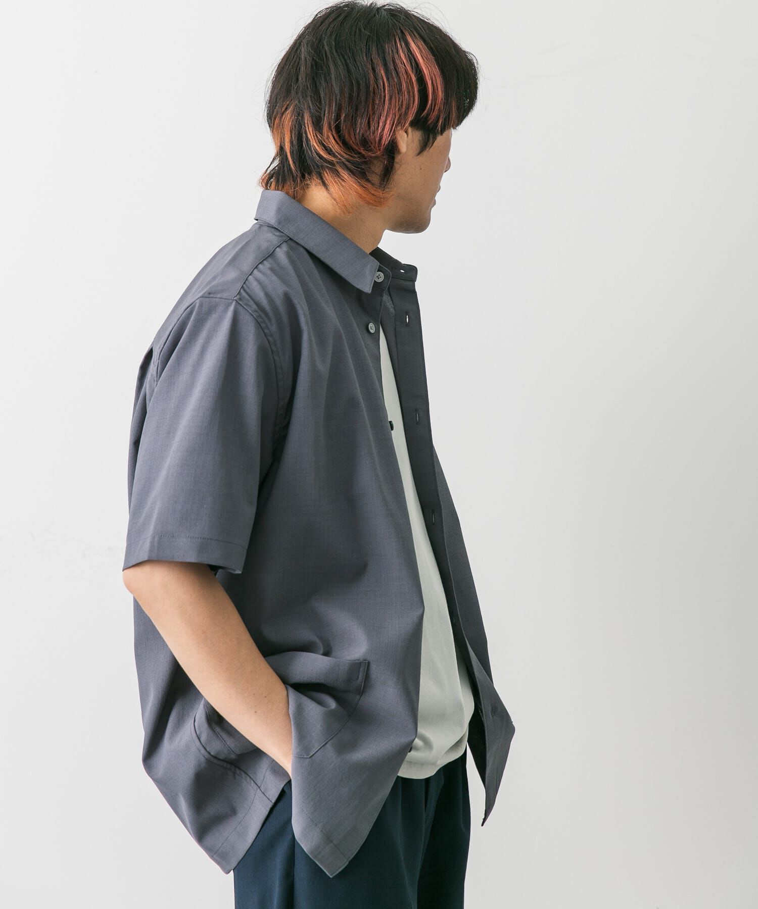 URBAN RESEARCH DOORS「『UR TECH DRYLUXE』『イージーケア/速乾』レギュラーカラーシャツ」|シャツ・ブラウス|