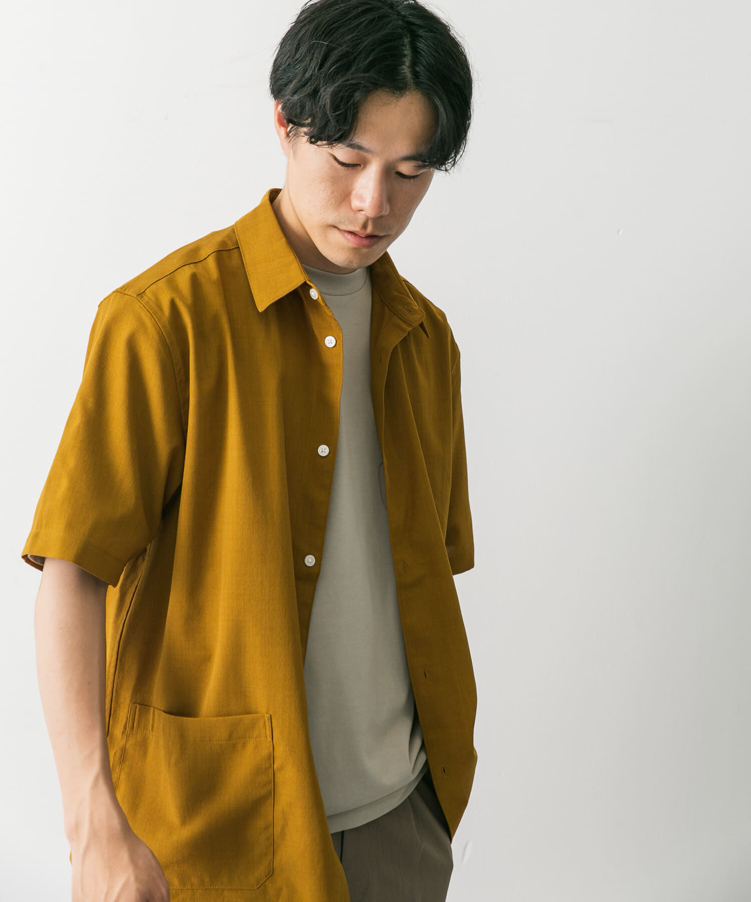 URBAN RESEARCH DOORS「『UR TECH DRYLUXE』『イージーケア/速乾』レギュラーカラーシャツ」|シャツ・ブラウス|