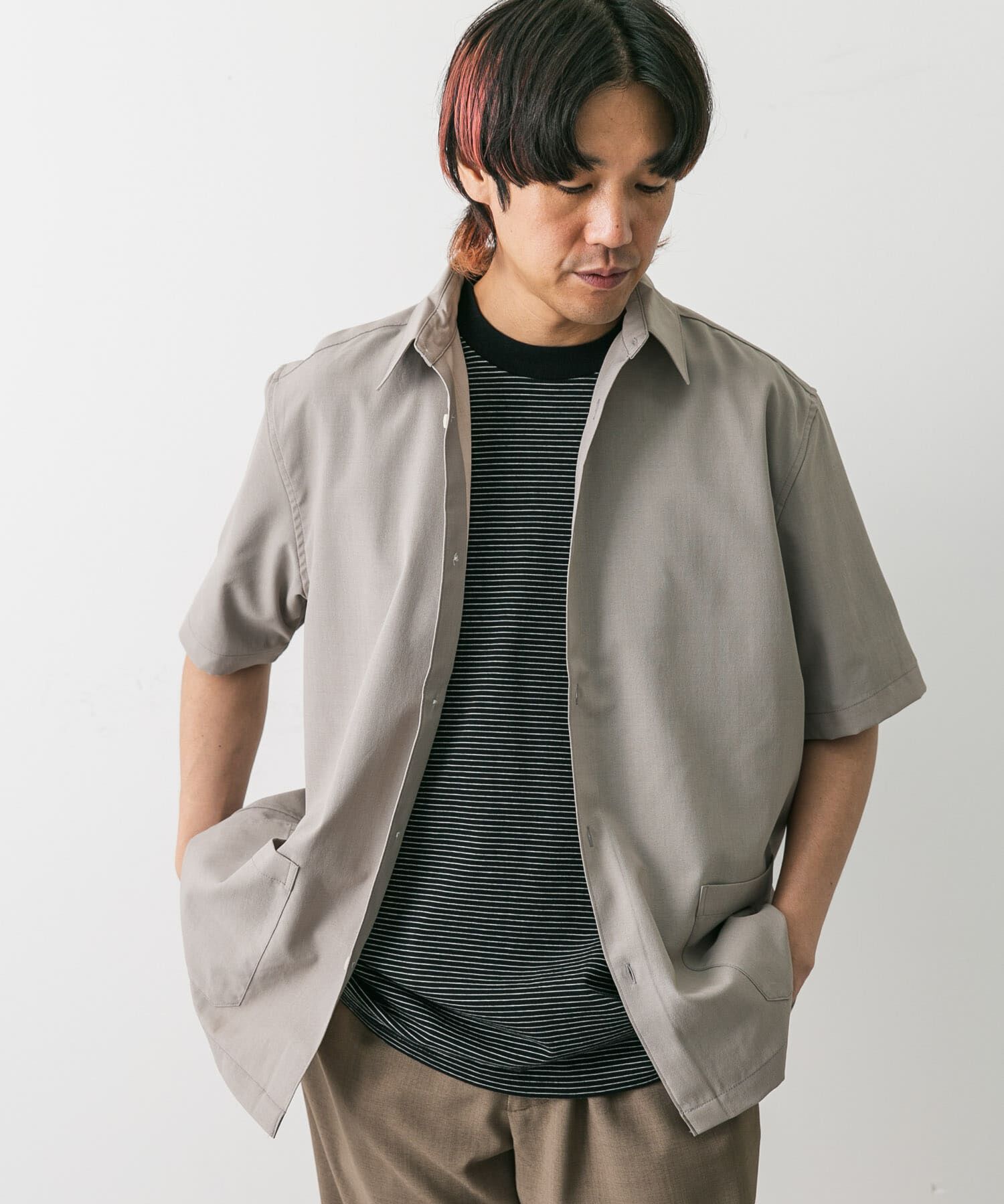 URBAN RESEARCH DOORS「『UR TECH DRYLUXE』『イージーケア/速乾』レギュラーカラーシャツ」|シャツ・ブラウス|