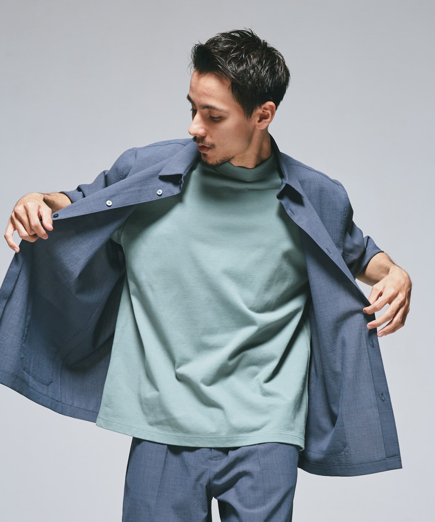 URBAN RESEARCH DOORS「『UR TECH DRYLUXE』『イージーケア/速乾』レギュラーカラーシャツ」|シャツ・ブラウス|