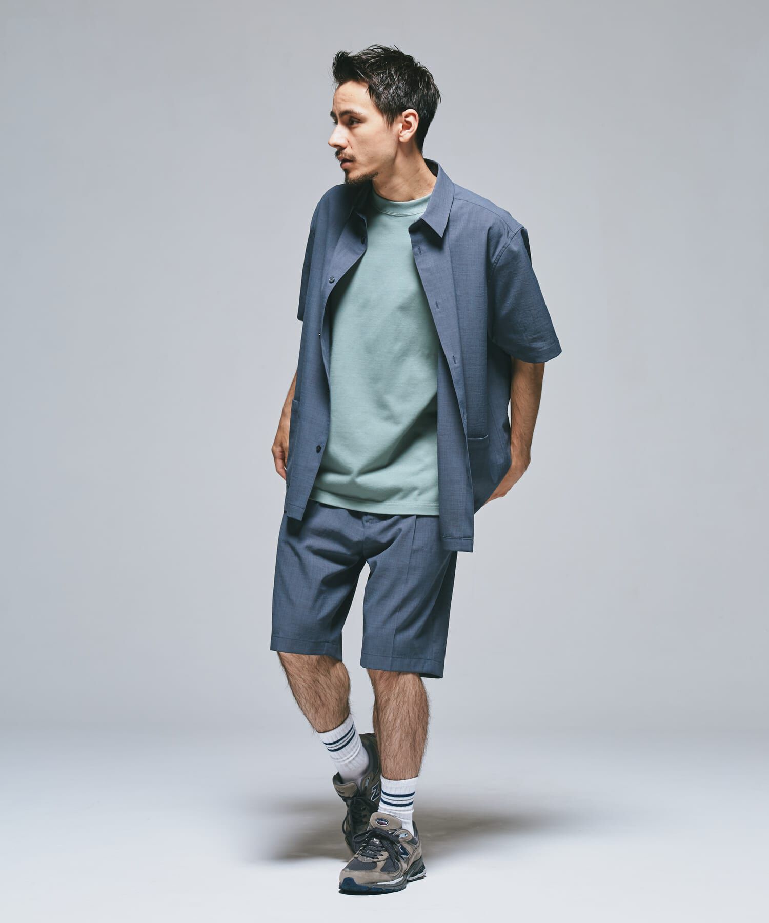 URBAN RESEARCH DOORS「『UR TECH DRYLUXE』『イージーケア/速乾』レギュラーカラーシャツ」|シャツ・ブラウス|