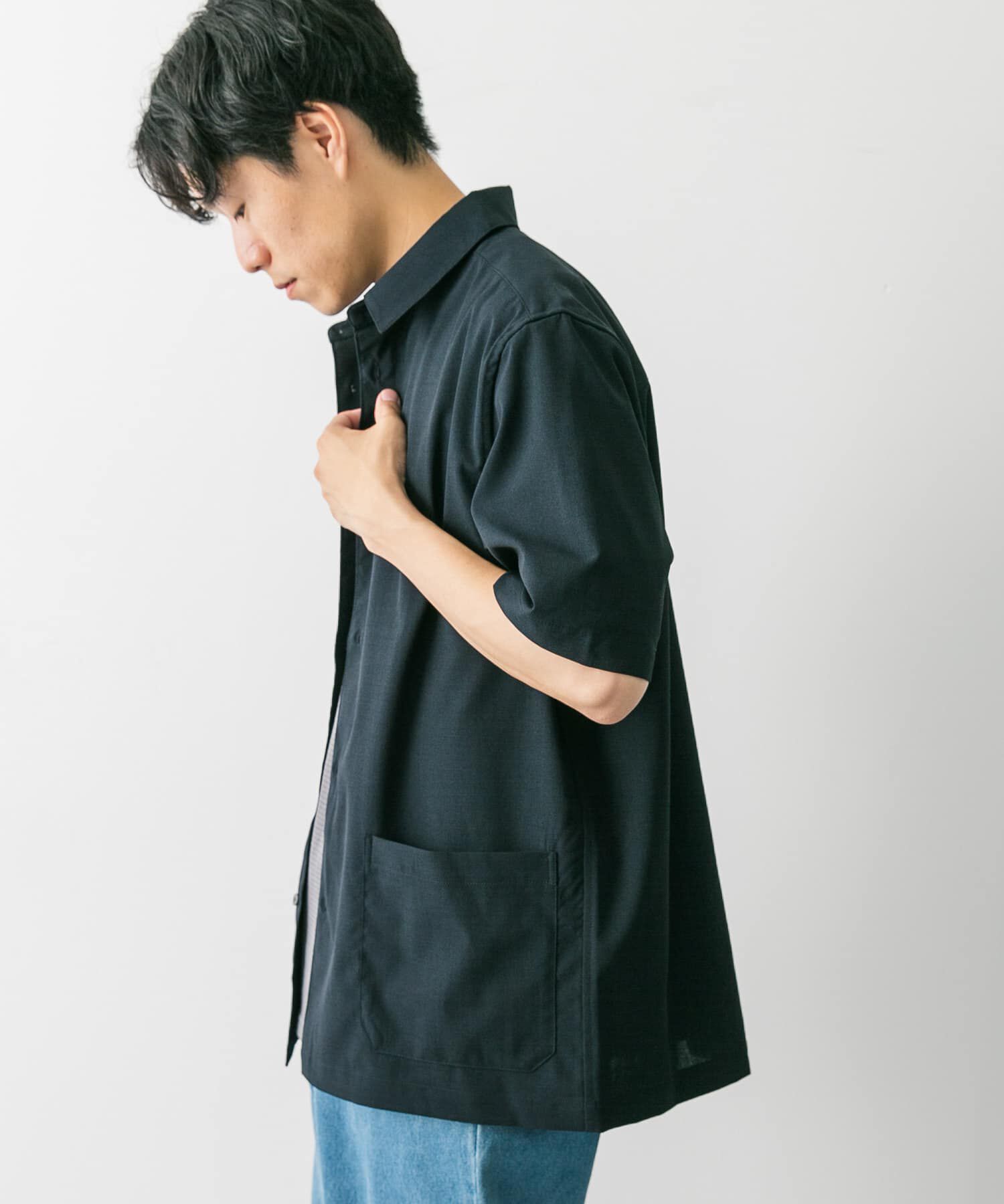 URBAN RESEARCH DOORS「『UR TECH DRYLUXE』『イージーケア/速乾』レギュラーカラーシャツ」|シャツ・ブラウス|