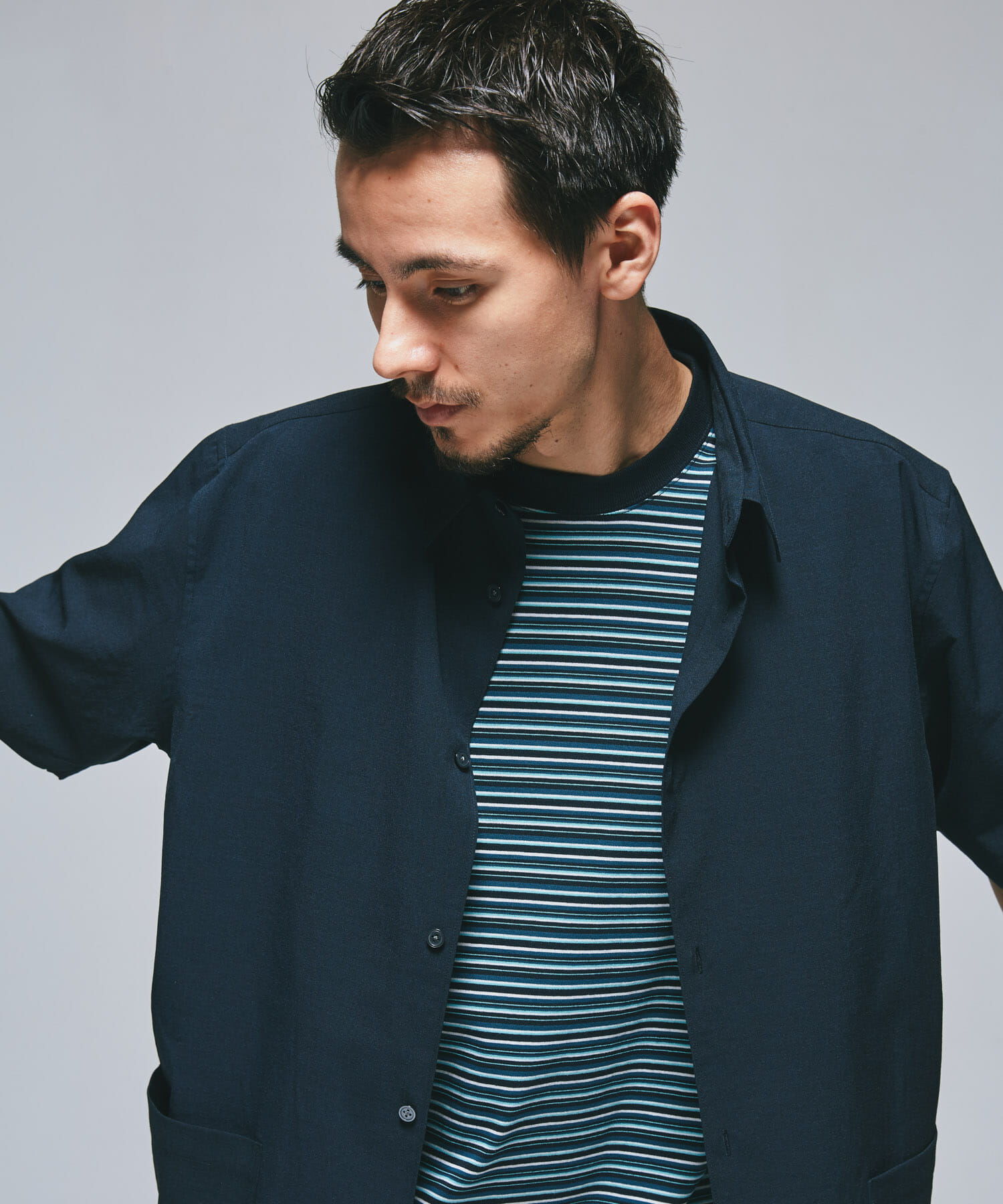 URBAN RESEARCH DOORS「『UR TECH DRYLUXE』『イージーケア/速乾』レギュラーカラーシャツ」|シャツ・ブラウス|