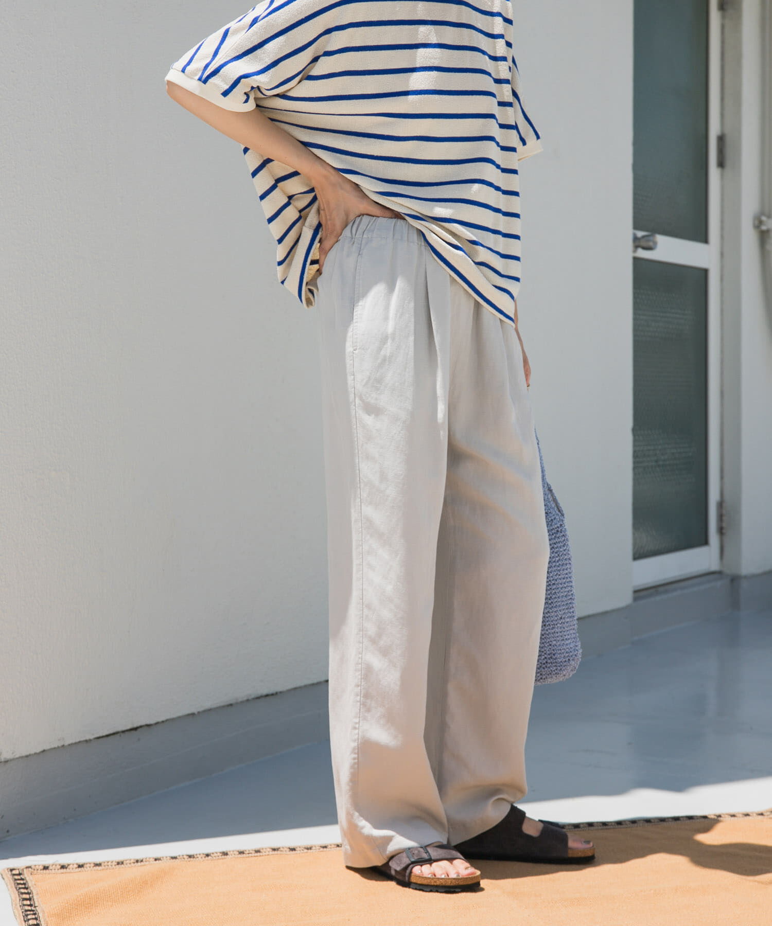 URBAN RESEARCH DOORS「リネン混イージーパンツ」|その他|