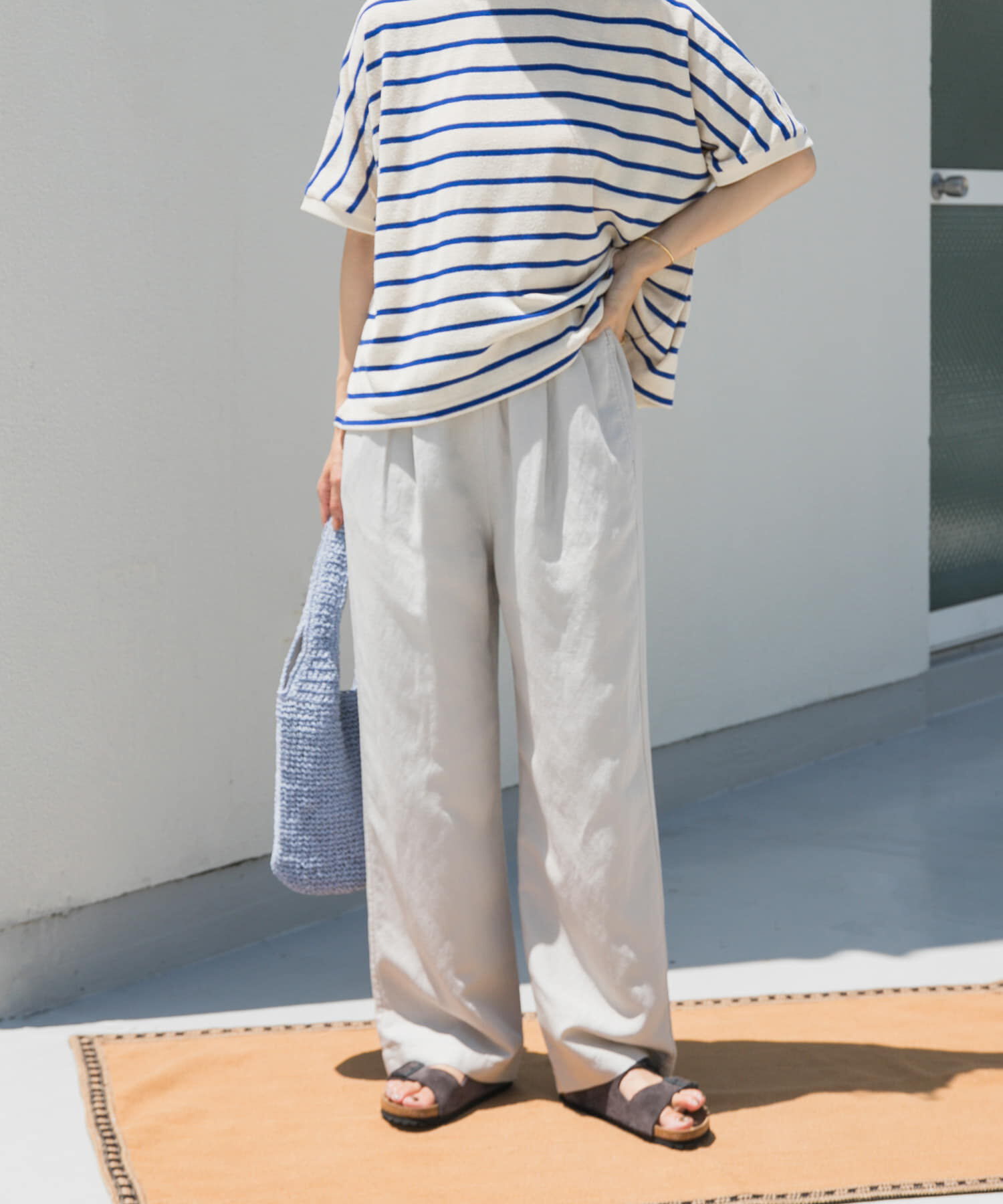 URBAN RESEARCH DOORS「リネン混イージーパンツ」|その他|