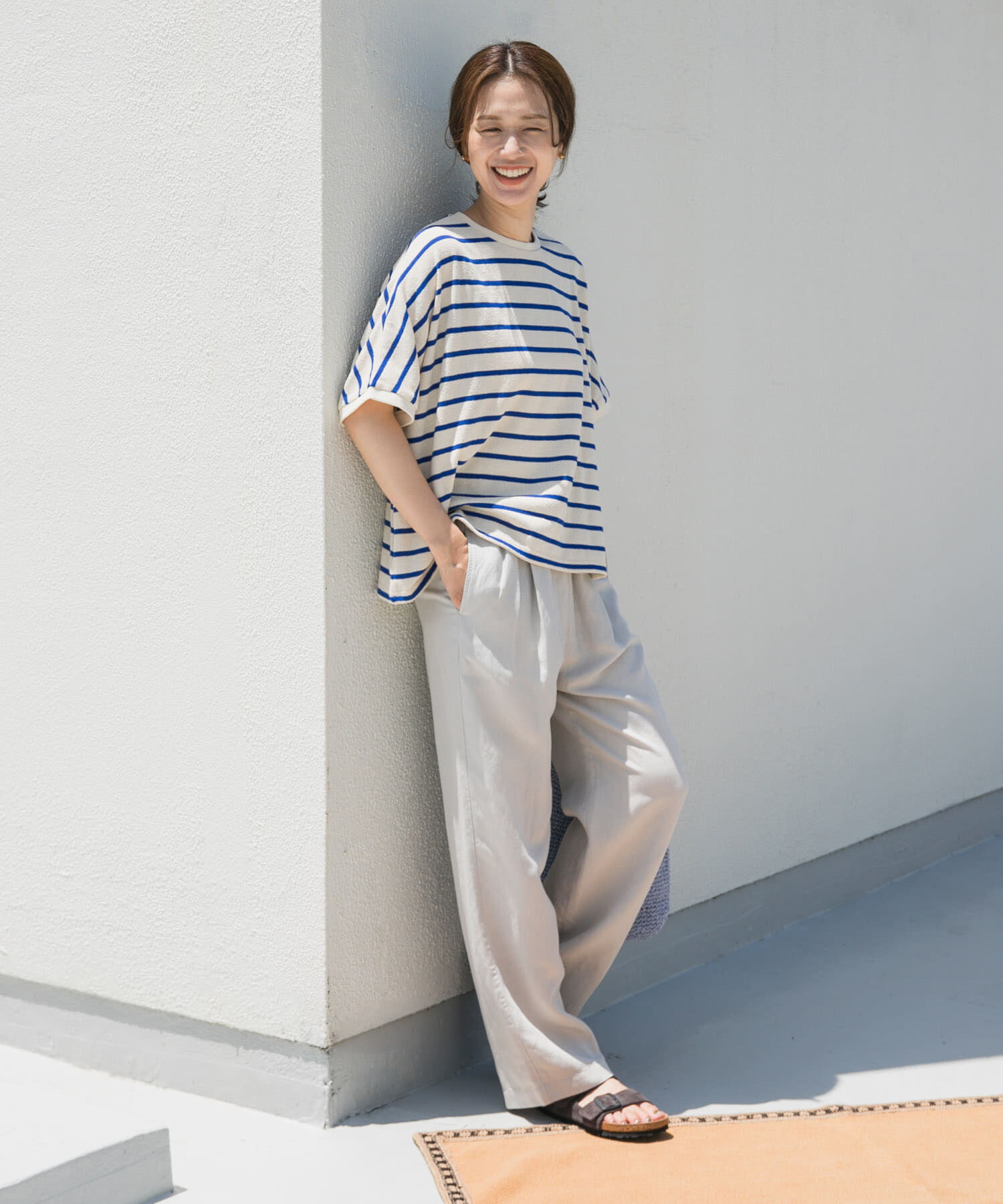 URBAN RESEARCH DOORS「リネン混イージーパンツ」|その他|