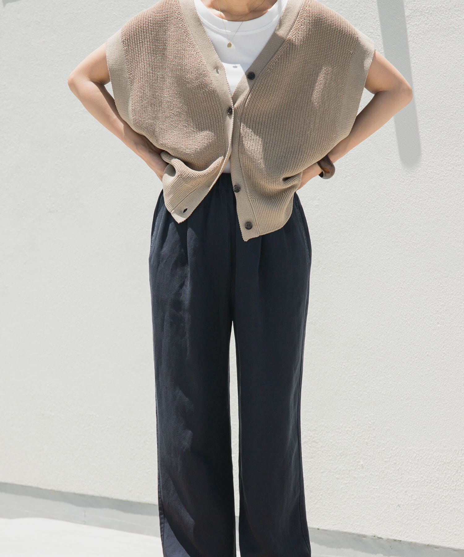 URBAN RESEARCH DOORS「リネン混イージーパンツ」|その他|