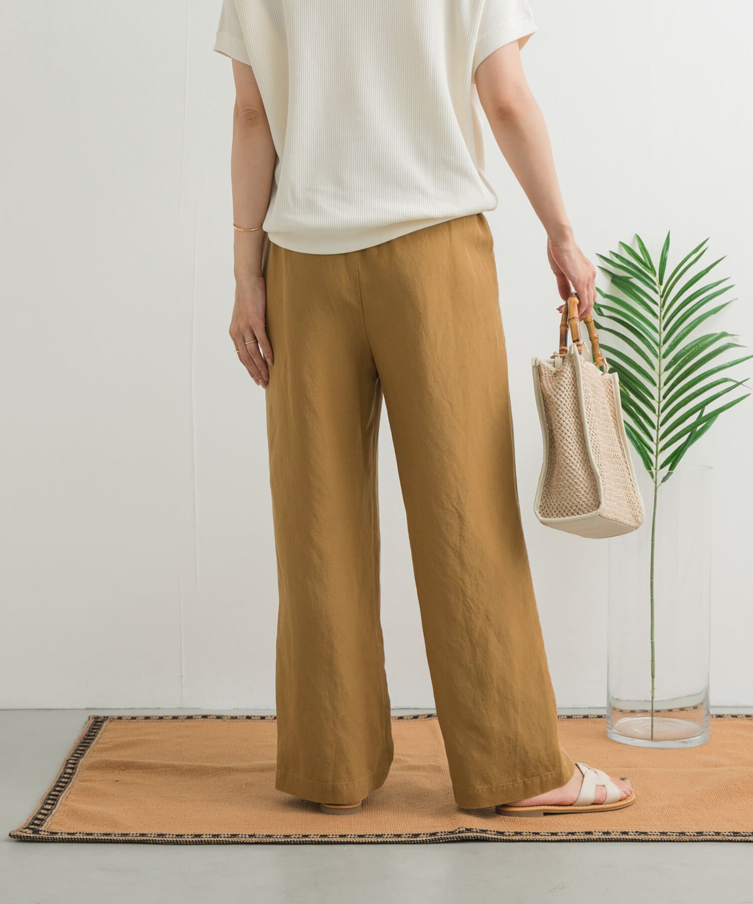 URBAN RESEARCH DOORS「リネン混イージーパンツ」|その他|