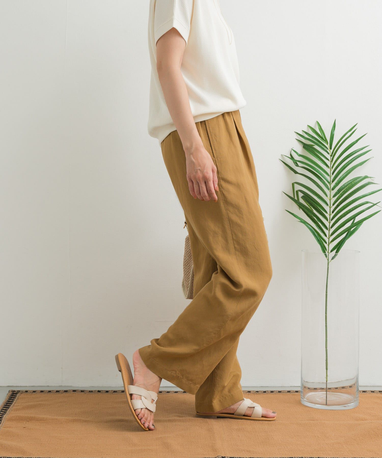 URBAN RESEARCH DOORS「リネン混イージーパンツ」|その他|