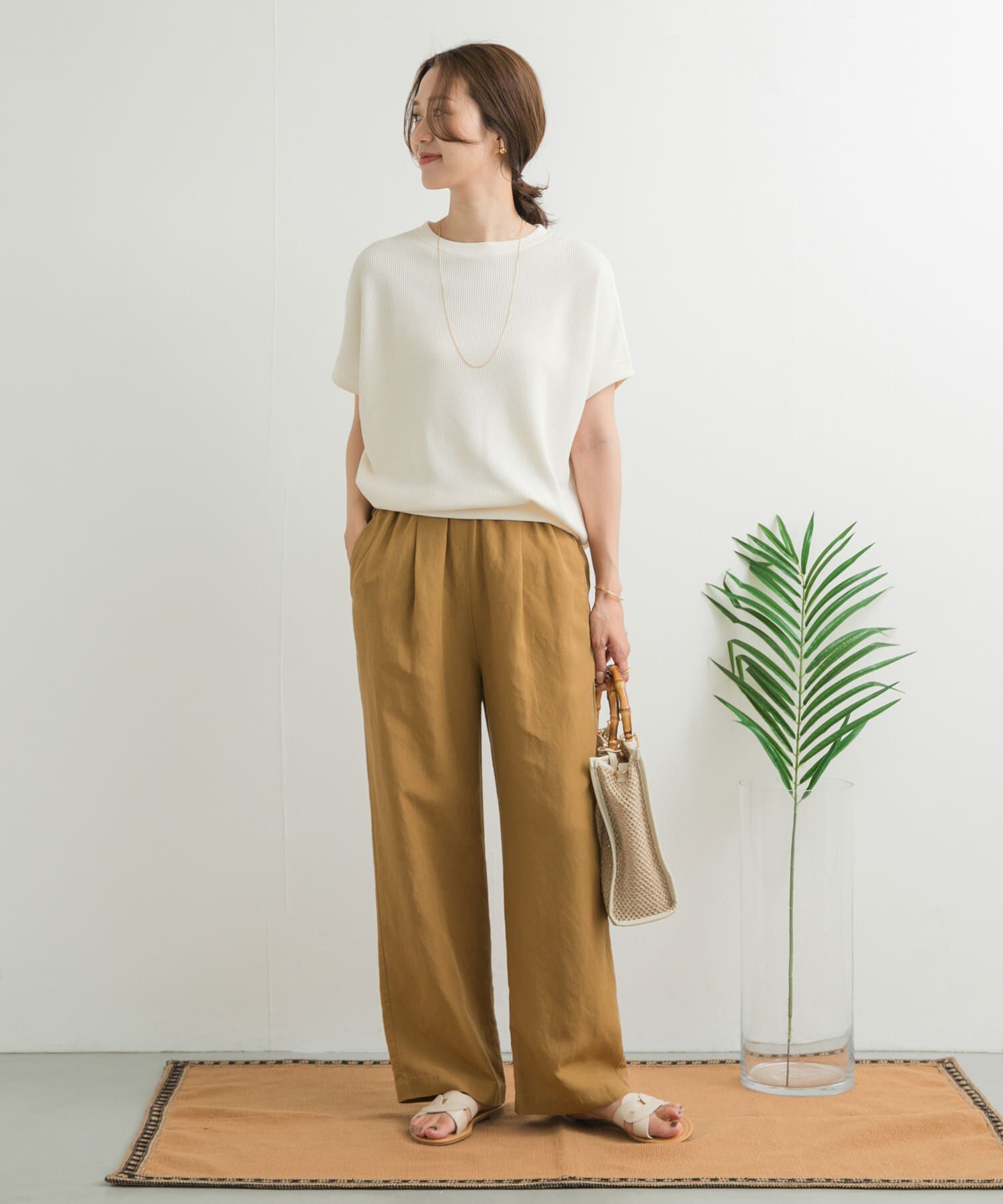 URBAN RESEARCH DOORS「リネン混イージーパンツ」|その他|