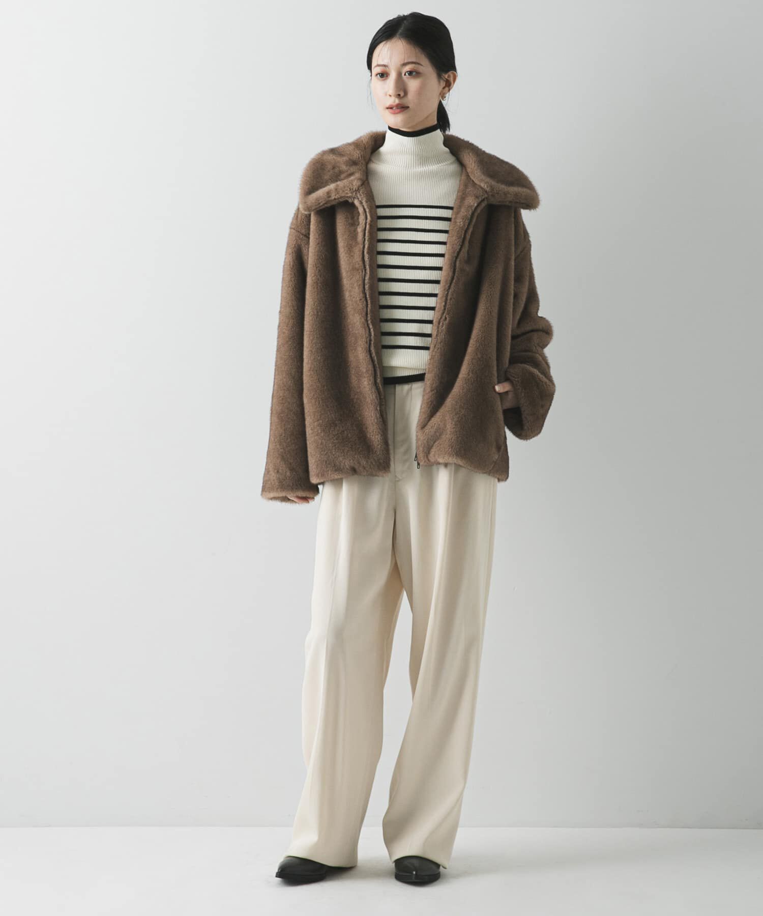 URBAN RESEARCH「ミンクライクファーブルゾン」|ブルゾン・スタジャン|